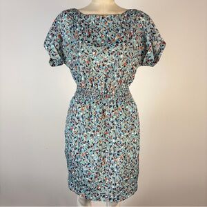 BCBGeneration Abstract Geometric Print Mini Dress Elastic Waist S